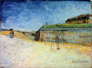 Vincent Van Gogh œuvres - Fortifications de Paris avec des maisons Vincent van Gogh